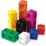 Learning Resources MathLink Cubes – Set of 100 Cubes, Ages 5+ Kindergarten, STEM Activities, Math Manipulatives, Homeschool Supplies, Teacher Supplies