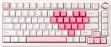 YUNZII B75 PRO Wireless Mechanical Keyboard,75% Layout with Knob,Hot Swap Gasket Structure,Creamy Pre-lubed Switches,RGB Backlit,Bluetooth/Type-C/2.4G for Win/Mac (White, Milk Switch)