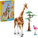 LEGO Creator 31150 3-in-1 Animal Safari, Creative Set with Animal Figures, Toy Giraffe, Gazelles and Lion, Toy Animals for Girls and Boys, Nature Gift for Children from 9 Years