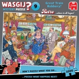 Wasgij Retro Mystery 9, The Great Train Robbery – Unique 1000 Piece Jigsaw Puzzle for Adults – Colourful, Challenging & Brainteasing Adult Jigsaws – 100% Recycled Cardboard 1000Pc Puzzles – Jumbo
